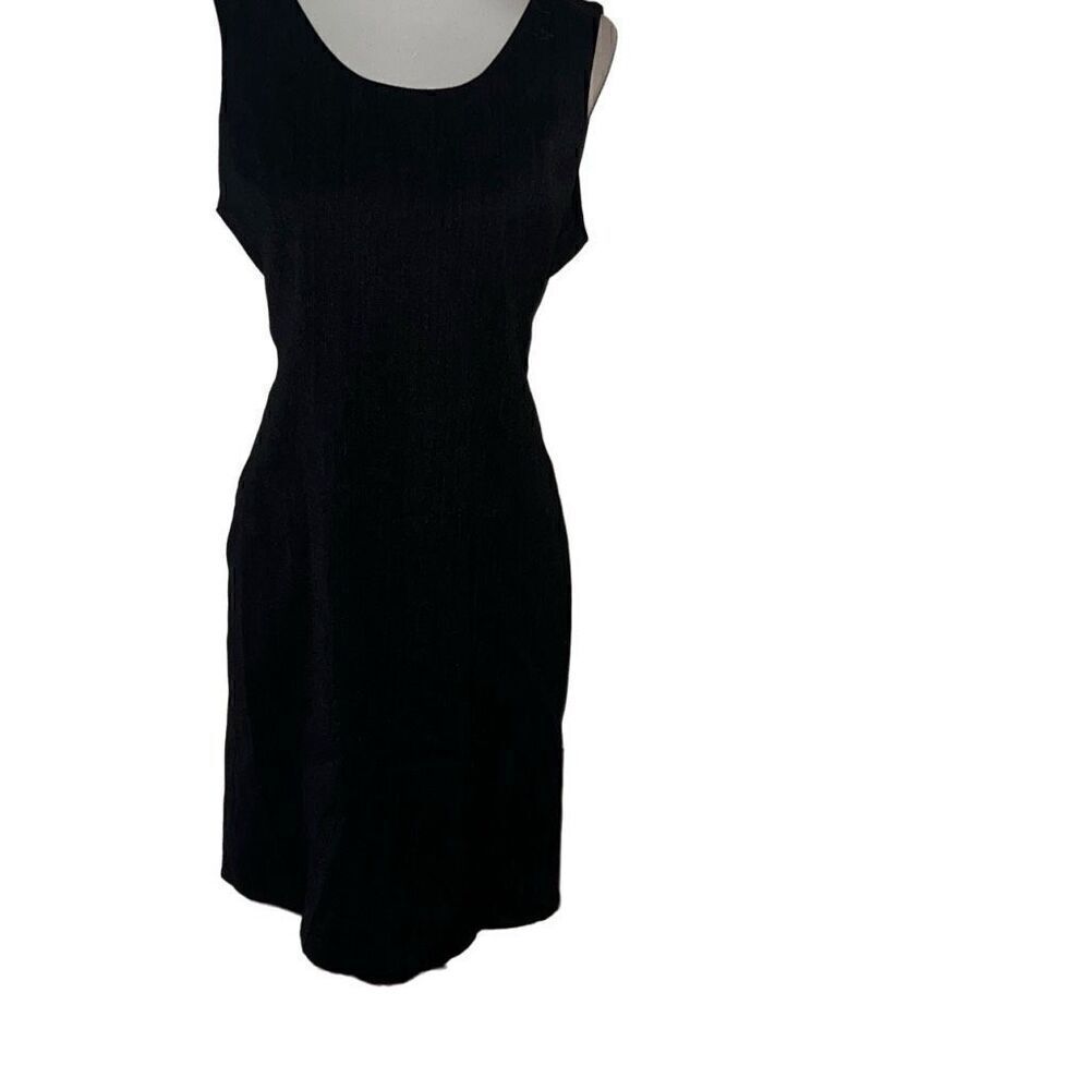 Claude Pierlot Paris Ripolin Sheath Dress Sleeveless Back Buttons Sz L Large
